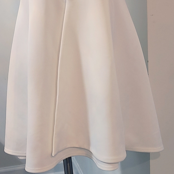 🤍ASOS Ivory A-line Dress With Pleat Detail - Picture 13 of 14